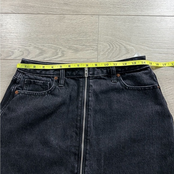 Abercrombie & Fitch Zoe Natural Rise Vintage A-Line Denim Skirt - Picture 8 of 9